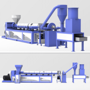 Extruder With DIE-FACE-AIR COOLING TYPE-Collage-VS Engineers